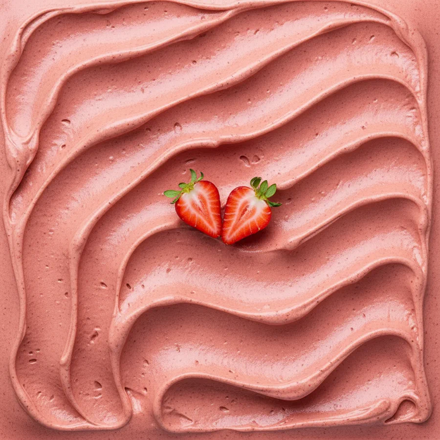 Erdbeer-Sorbet in der Carapine – sattes Rot