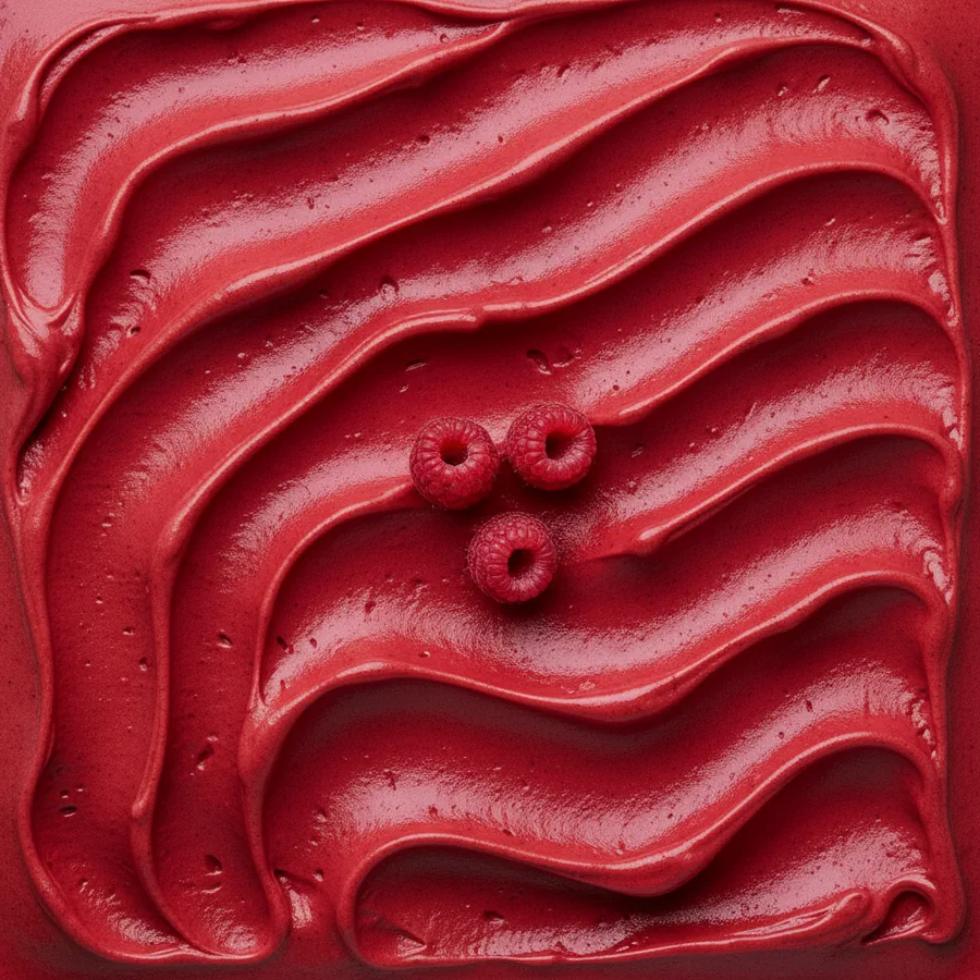Himbeer-Sorbet in der Carapine – tiefes Beerrot
